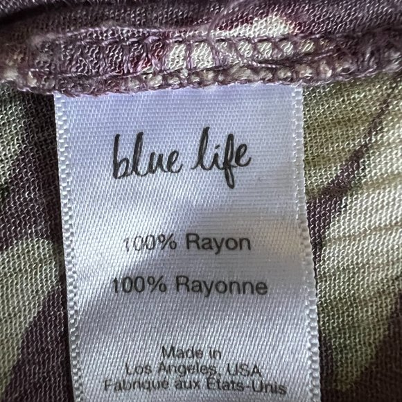 BLUE LIFE Aura Wrap Maxi Skirt REVOLVE Lavender Hibiscus Floral Print Ruffle - Picture 7 of 10